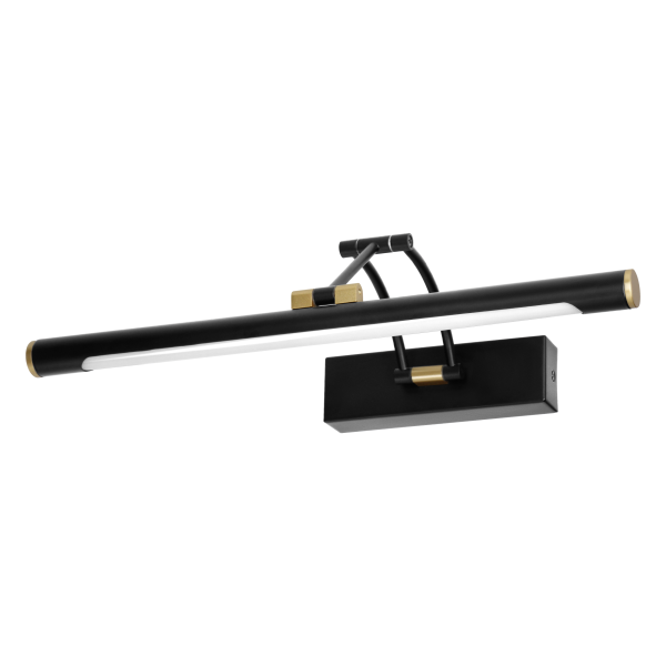 RICO LED mirror light 7W, 770lm, 4000K, IP44, 40 cm, black