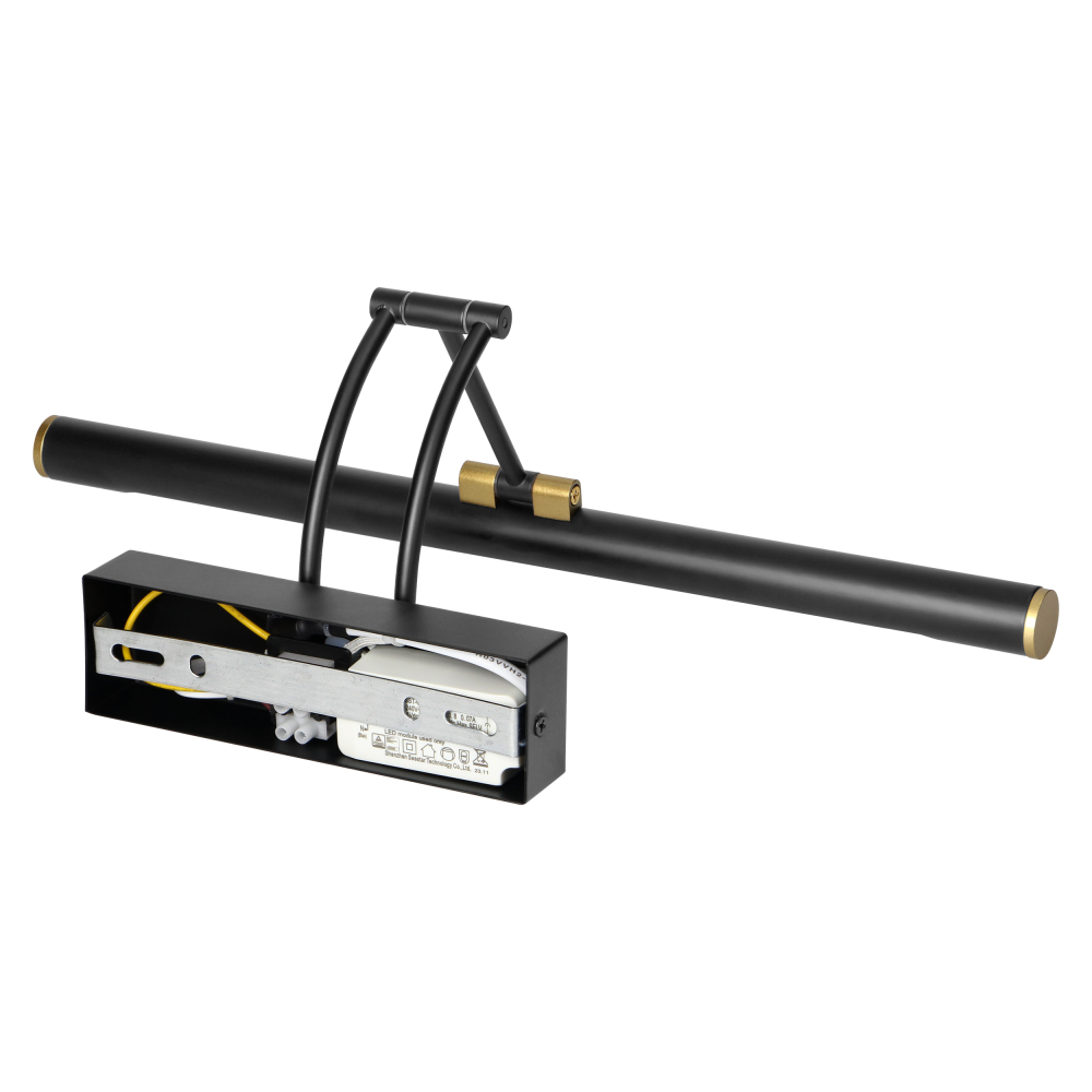 RICO LED mirror light 7W, 770lm, 4000K, IP44, 40 cm, black