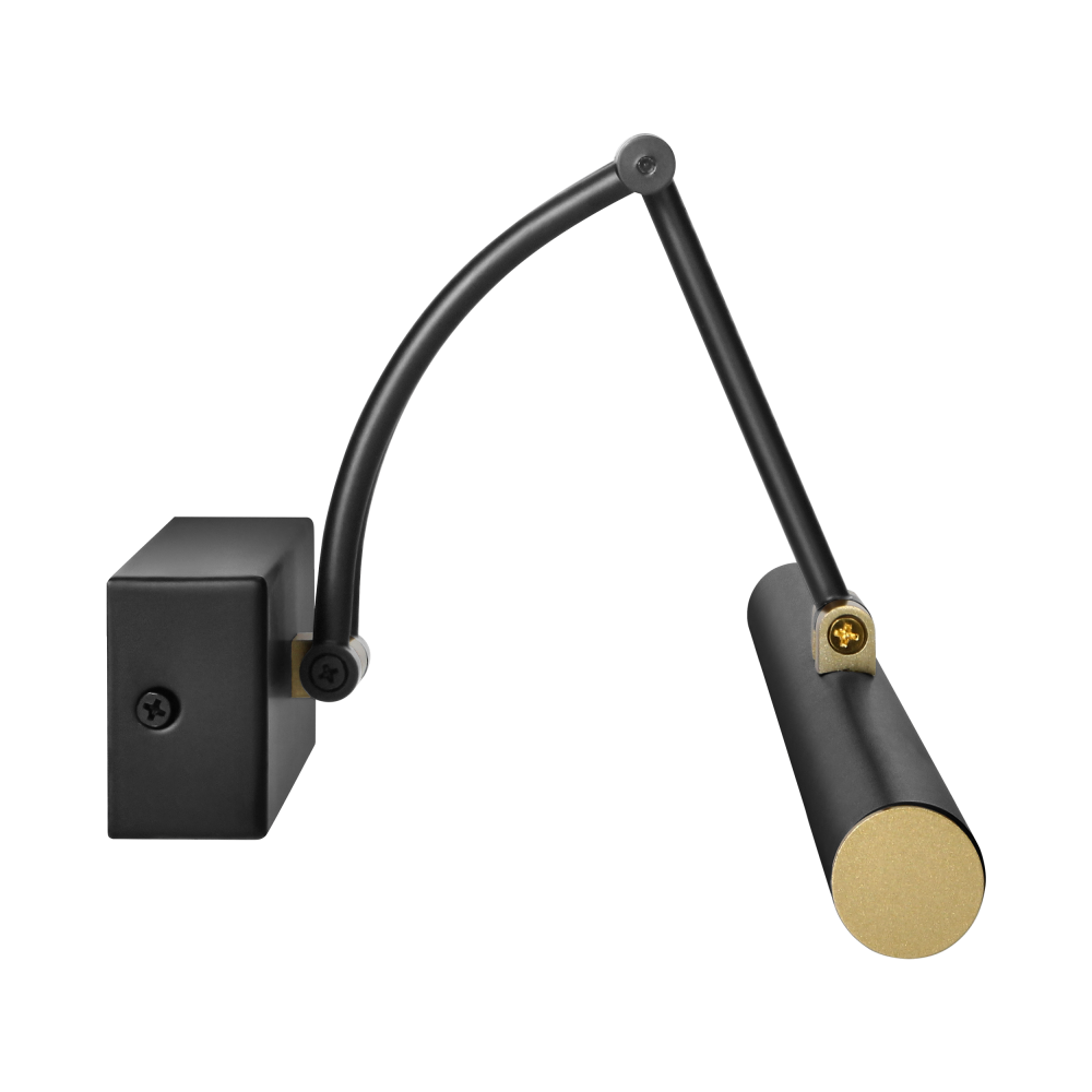 RICO LED 9W, lampa nad lustro, 990lm, 4000K, IP44, dł. 50 cm, czarna