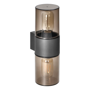 SALVIA garden luminaire, 2xE27, max. 2x15W, IP54, grey