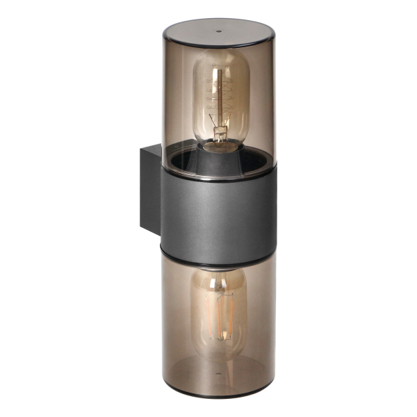 SALVIA garden luminaire, 2xE27, max. 2x15W, IP54, grey SALVIA garden luminaire, 2xE27, max. 2x15W, IP54, grey