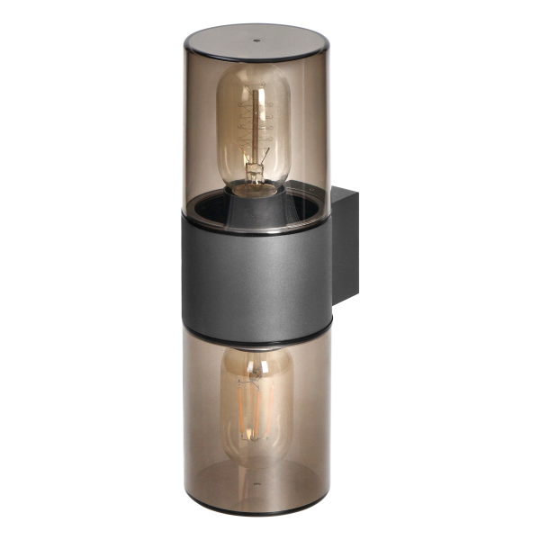 SALVIA garden luminaire, 2xE27, max. 2x15W, IP54, grey SALVIA garden luminaire, 2xE27, max. 2x15W, IP54, grey