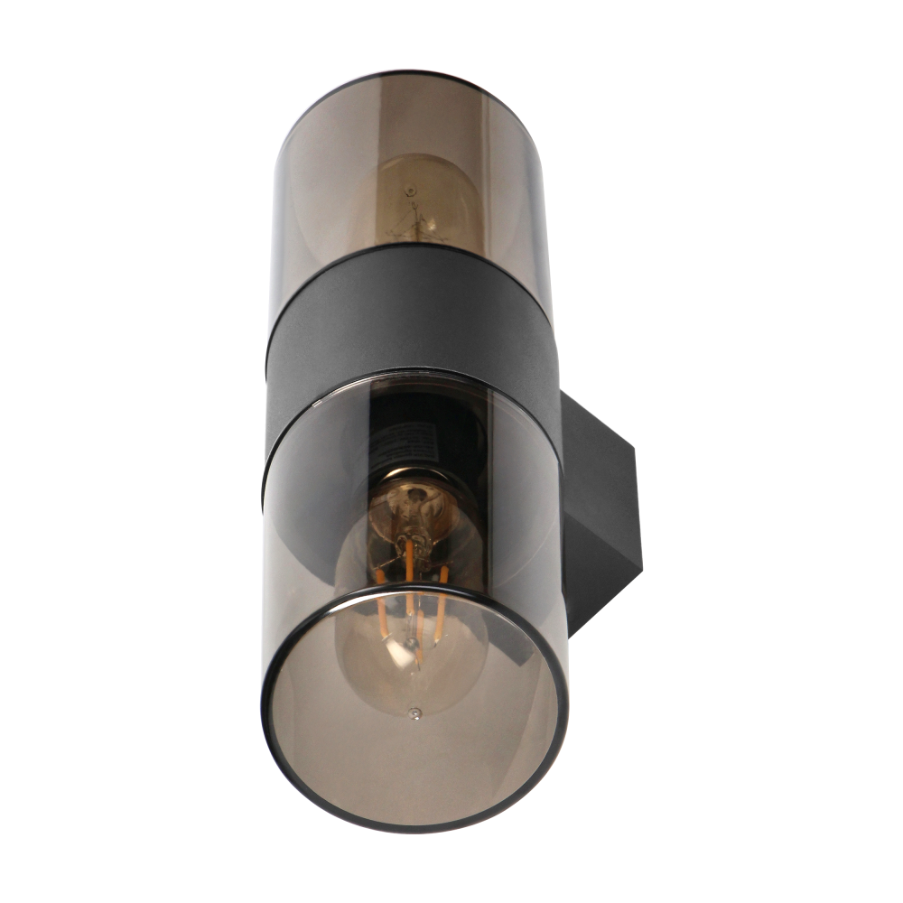 SALVIA garden luminaire, 2xE27, max. 2x15W, IP54, grey