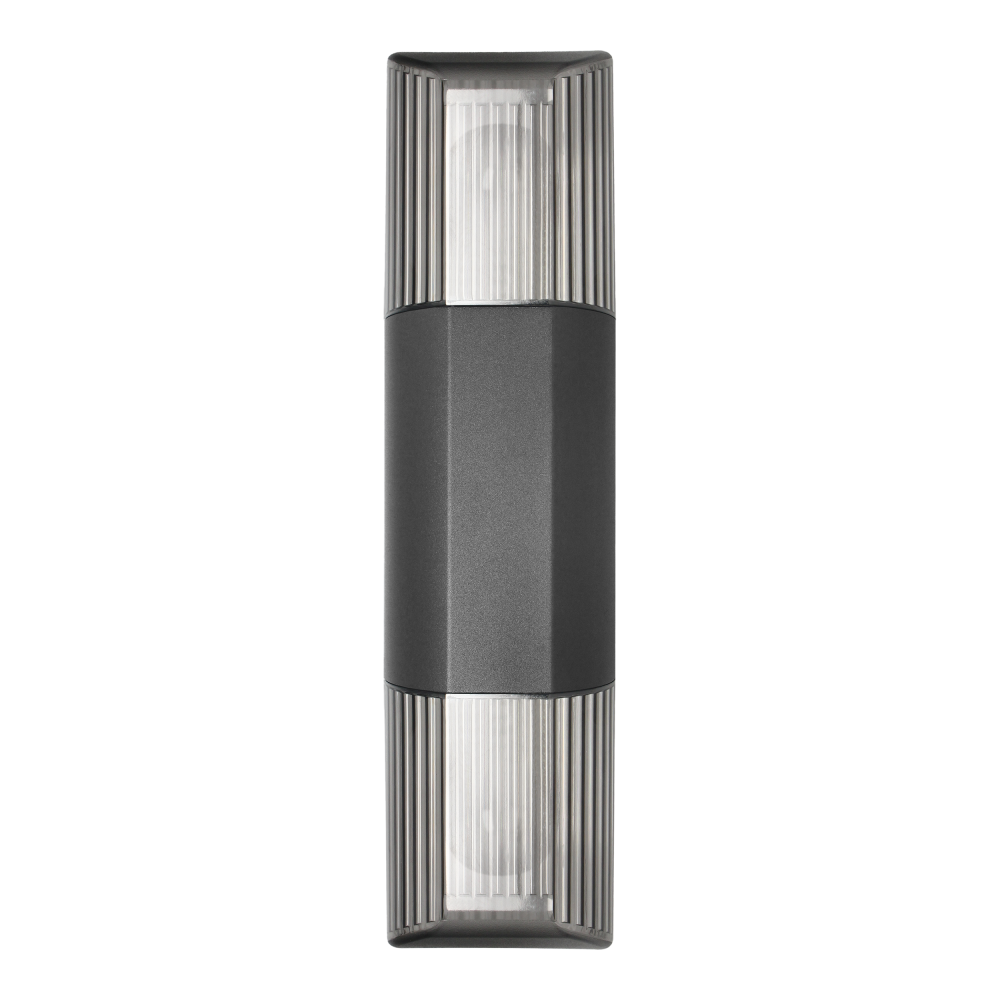 PEONIA garden luminaire, 2xE27, max. 2x15W, IP54, black