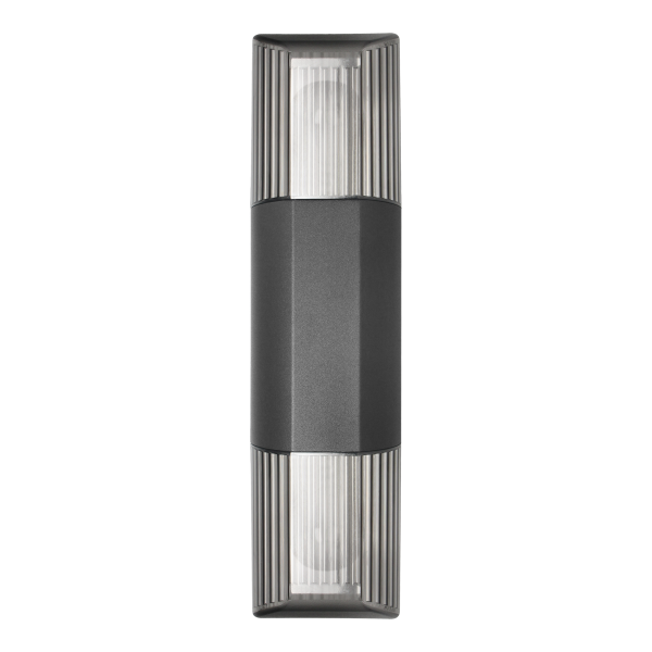 PEONIA garden luminaire, 2xE27, max. 2x15W, IP54, black