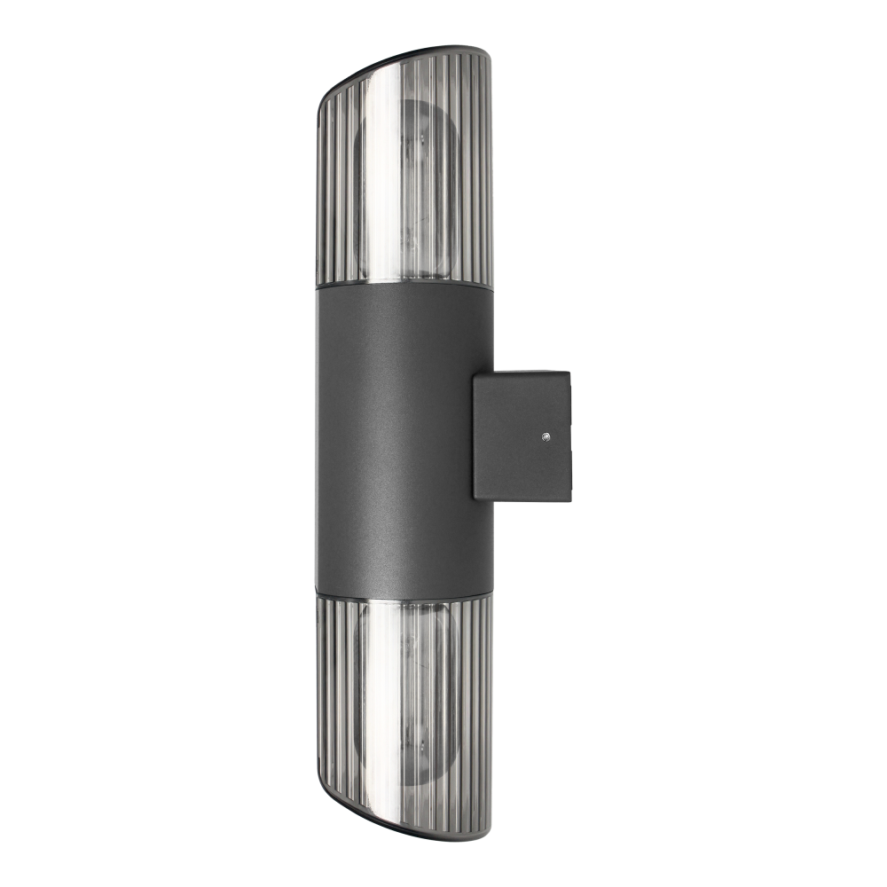 PEONIA garden luminaire, 2xE27, max. 2x15W, IP54, black