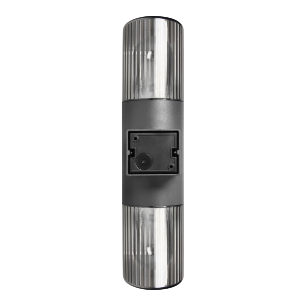 PEONIA garden luminaire, 2xE27, max. 2x15W, IP54, black