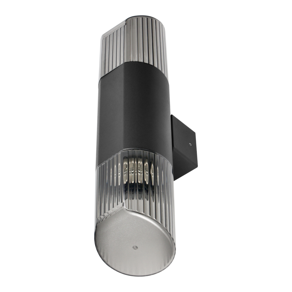 PEONIA garden luminaire, 2xE27, max. 2x15W, IP54, black