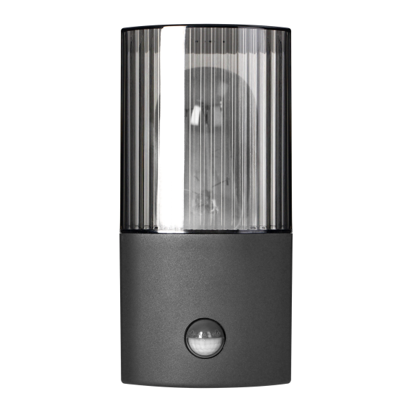 PEONIA garden luminaire with motion sensor, E27, max. 15W, IP54, black PEONIA garden luminaire with motion sensor, E27, max. 15W, IP54, black