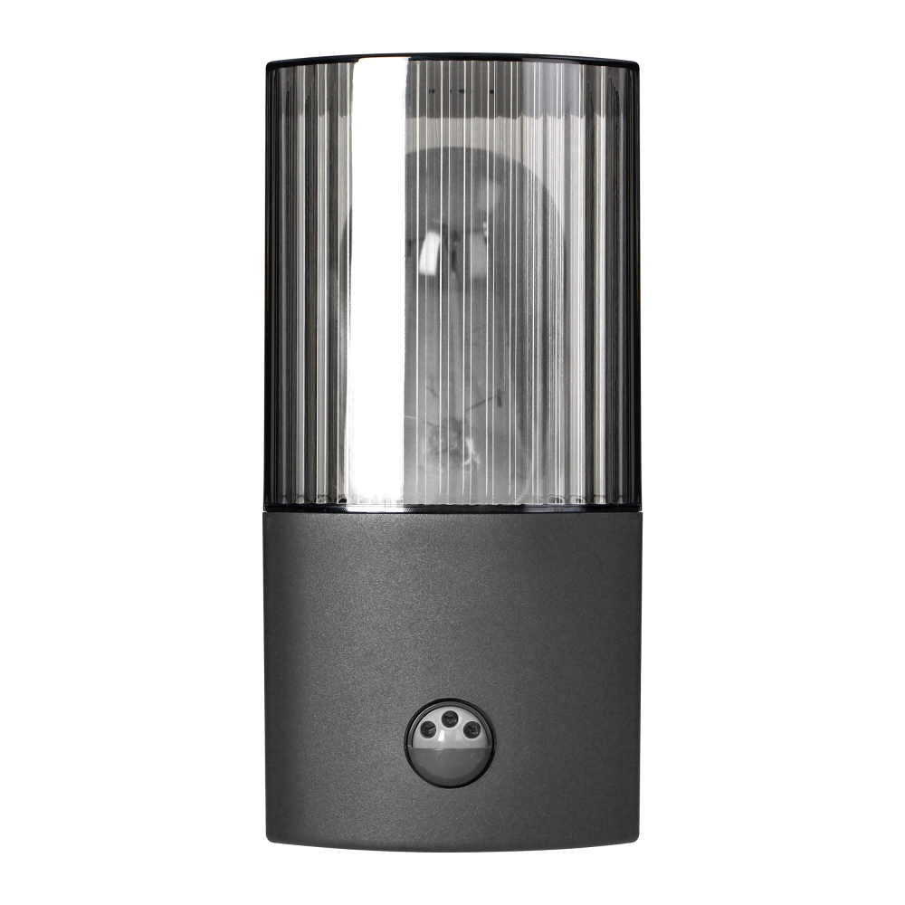 PEONIA garden luminaire with motion sensor, E27, max. 15W, IP54, black