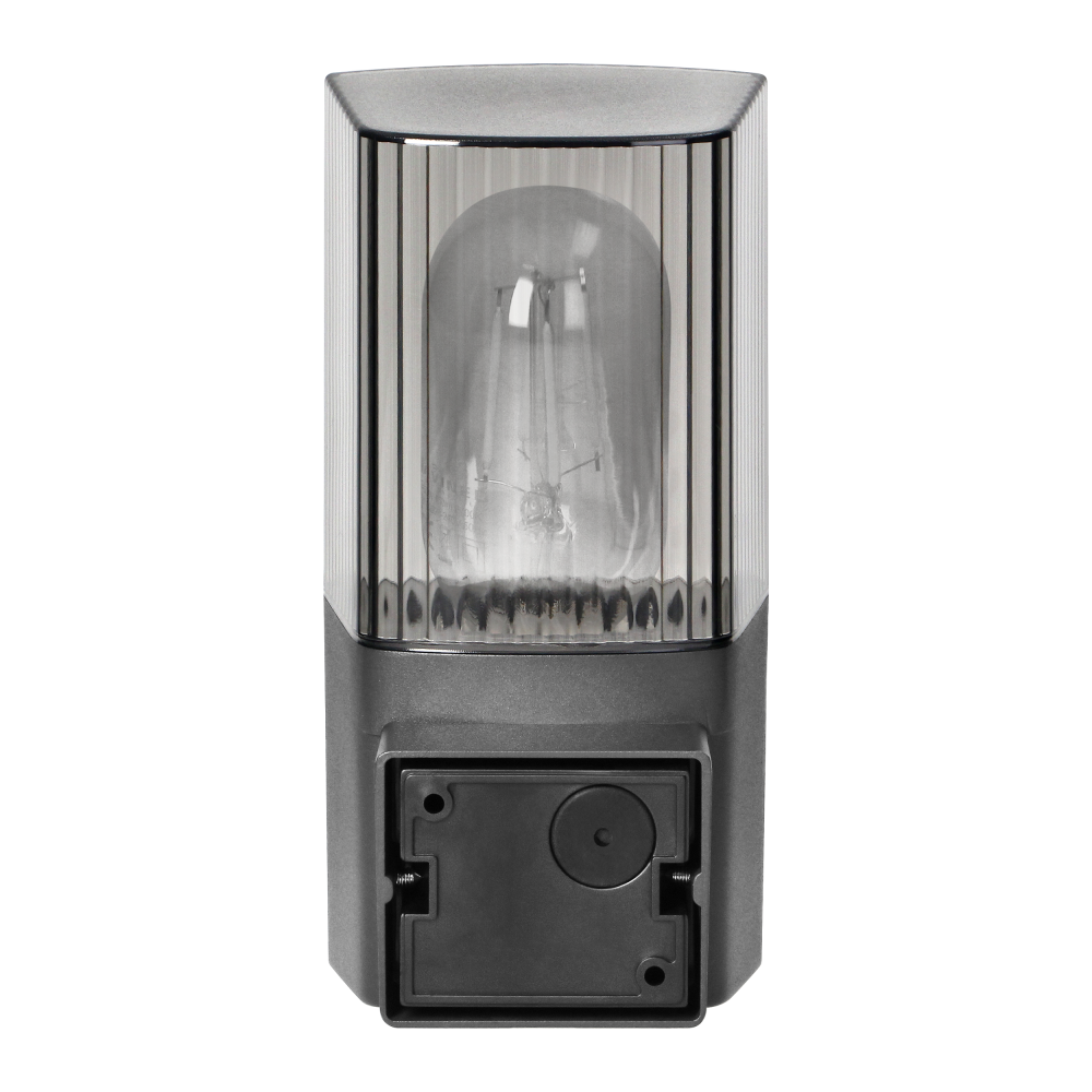 PEONIA garden luminaire with motion sensor, E27, max. 15W, IP54, black