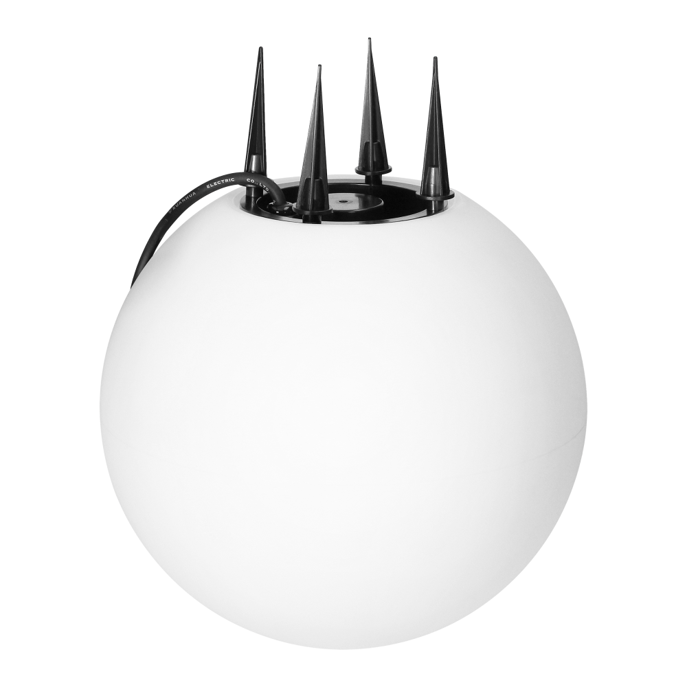 LUNA II oprawa ogrodowa kula, E27, max. 18W, IP65, biała, ⌀280