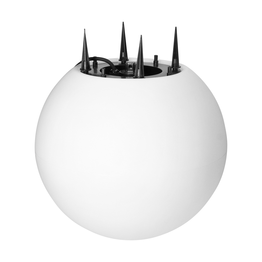 LUNA II oprawa ogrodowa kula, E27, max. 18W, IP65, biała, ⌀380