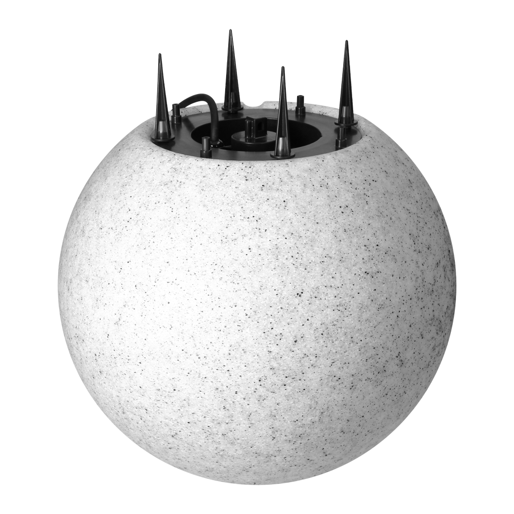 OFELIA garden ball, E27, max. 18W, IP65, stone, ⌀380