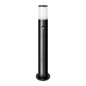 DALIA bollard garden luminaire with motion sensor, E27, max. 15W, IP54, 80 cm, black