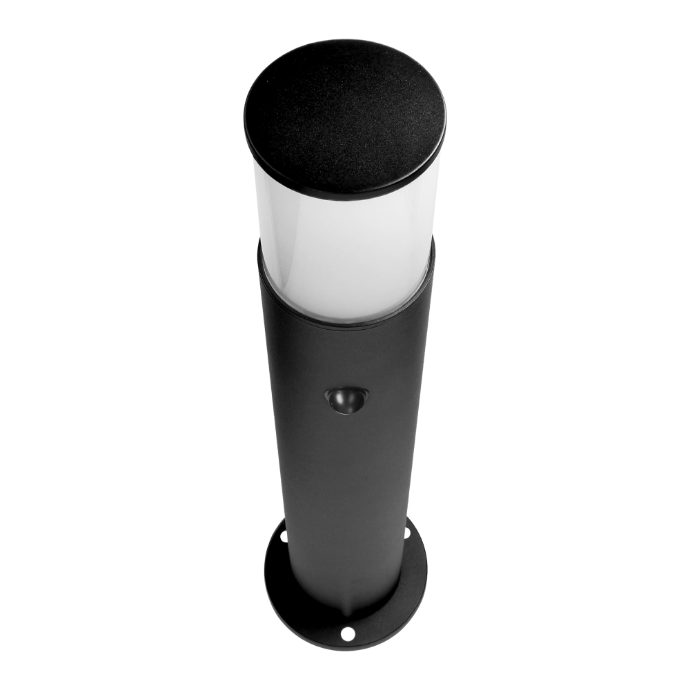 DALIA bollard garden luminaire with motion sensor, E27, max. 15W, IP54, 80 cm, black