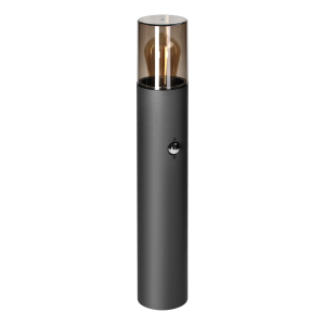 SALVIA Bollard garden luminaire with motion sensor, E27, max. 15W, IP54, 50cm, grey
