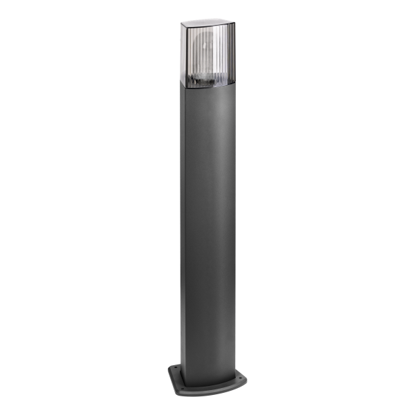 PEONIA Bollard garden luminaire, E27, max. 15W, IP54, 75 cm, black