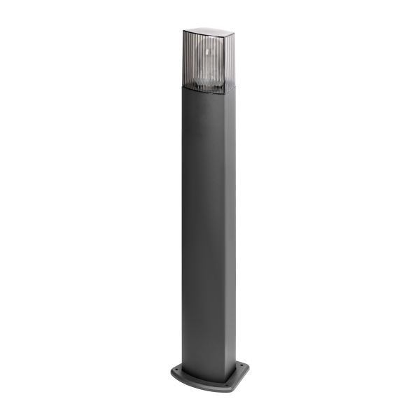 PEONIA Bollard garden luminaire, E27, max. 15W, IP54, 75 cm, black