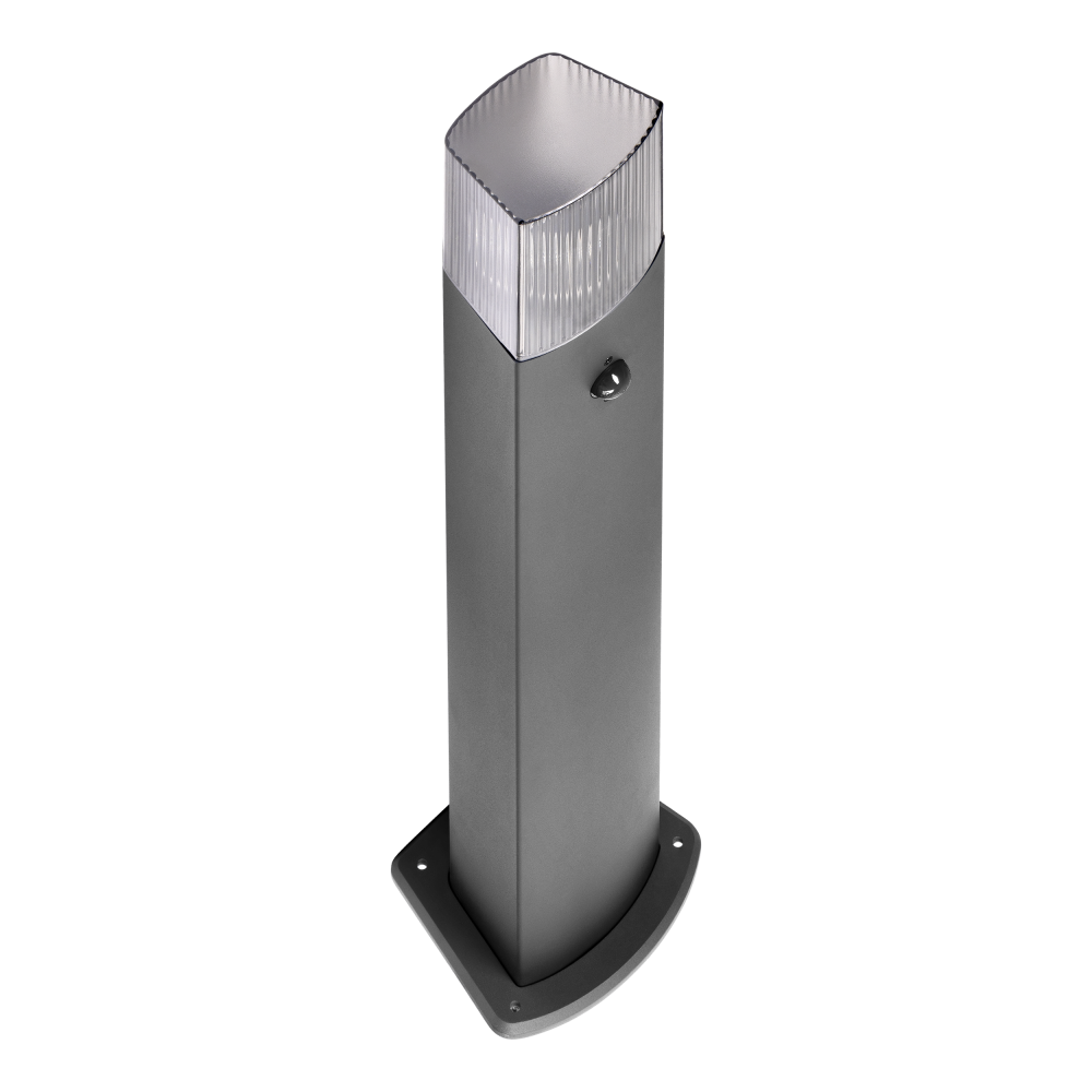 PEONIA Bollard garden luminaire with motion sensor, E27, max. 15W, IP54, 75 cm, black