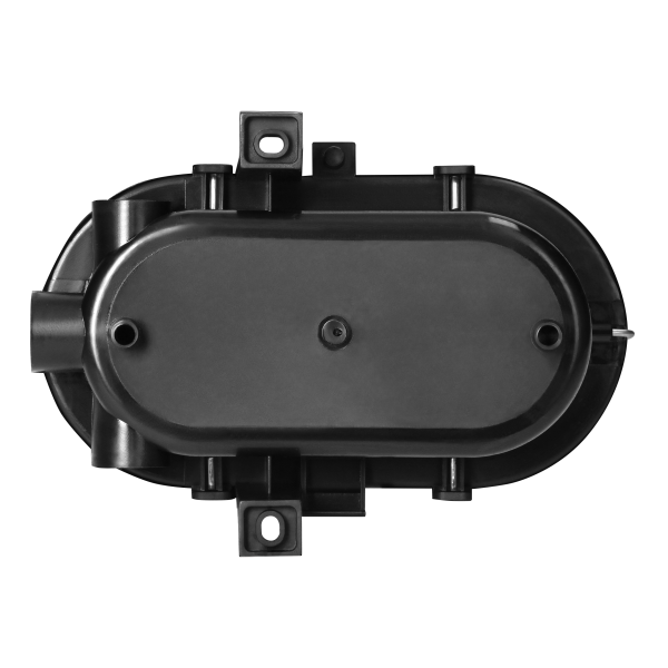 BODRUM Bulkhead fixture,E27, max. 15W, IP54, glass lampshade, steel cover, black