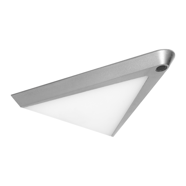 PIRAMIS lampka podszafkowa LED 3,5W, 200lm, 4000K, z włącznikiem bezdotykowym, szara