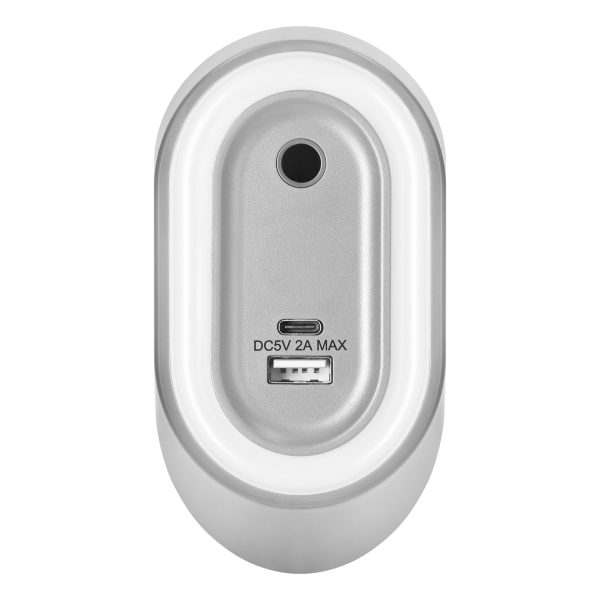 AGRA LED under-cabinet lamp 2.5W, 80lm, 4000K, with touchless switch and USB A+C charging function, grey