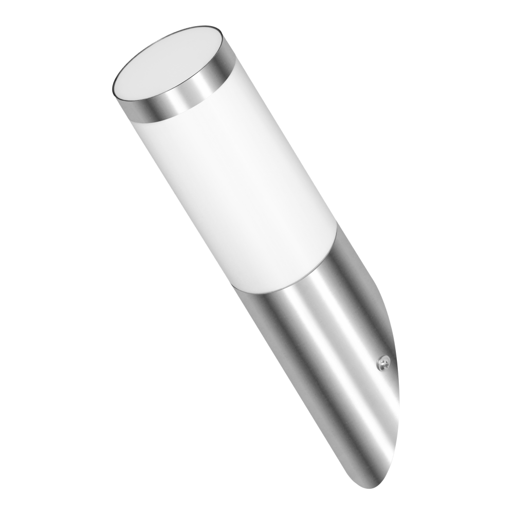 EDERA garden luminaire, E27, max. 15W, IP44, angled, stainless steel