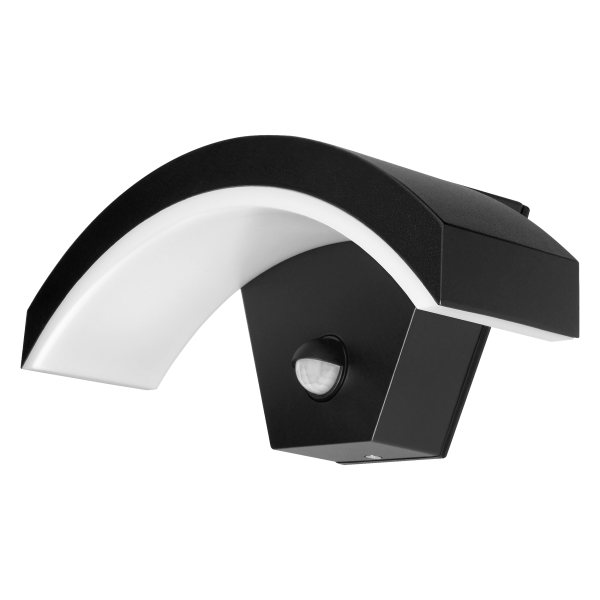 PILEA LED 9W, garden lamp with PIR motion sensor, 700lm, IP54, 4000K, black PILEA LED 9W, garden lamp with PIR motion sensor, 700lm, IP54, 4000K, black