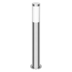 EDERA bollard garden luminaire, E27, max. 15W, IP44, 65 cm, stainless steel