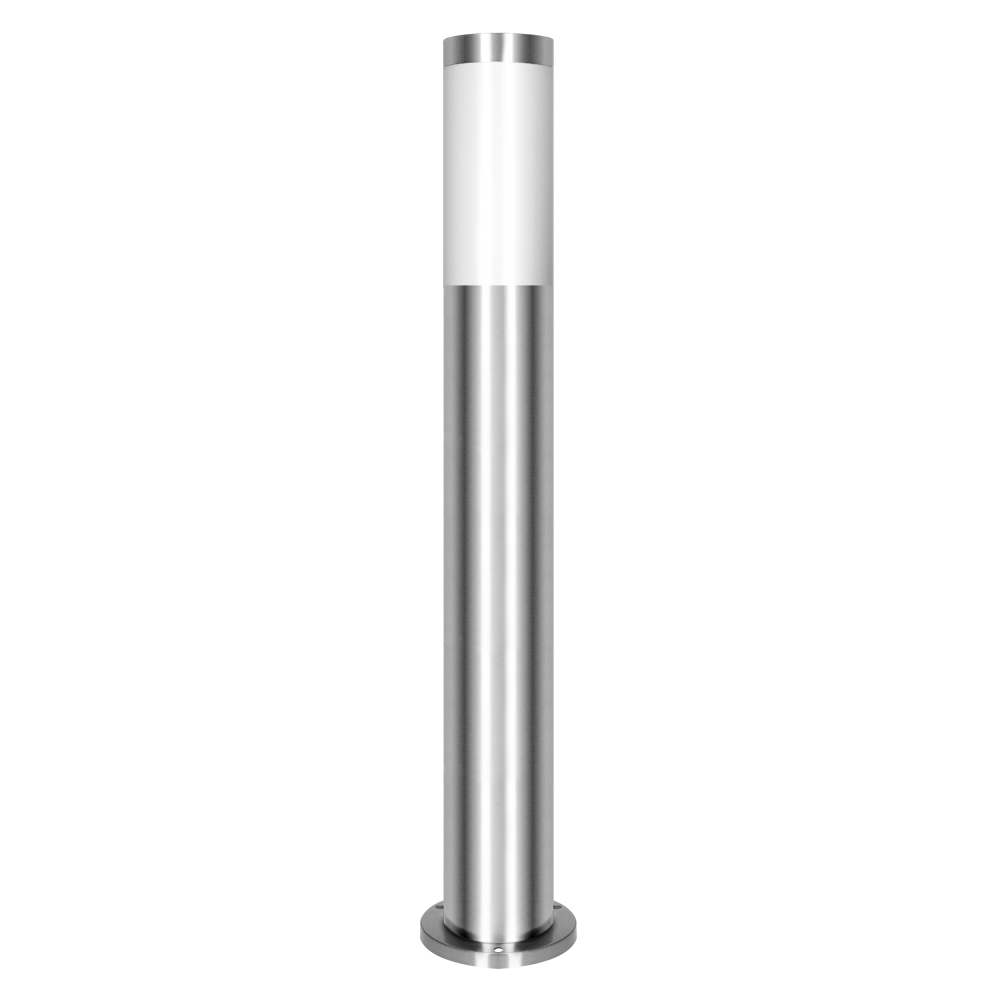 EDERA bollard garden luminaire, E27, max. 15W, IP44, 65 cm, stainless steel