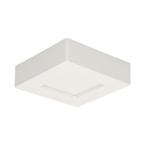 LETI LED 9W, downlight, surface mounted, square, 540lm, 4000K, white, integrated LED power supply