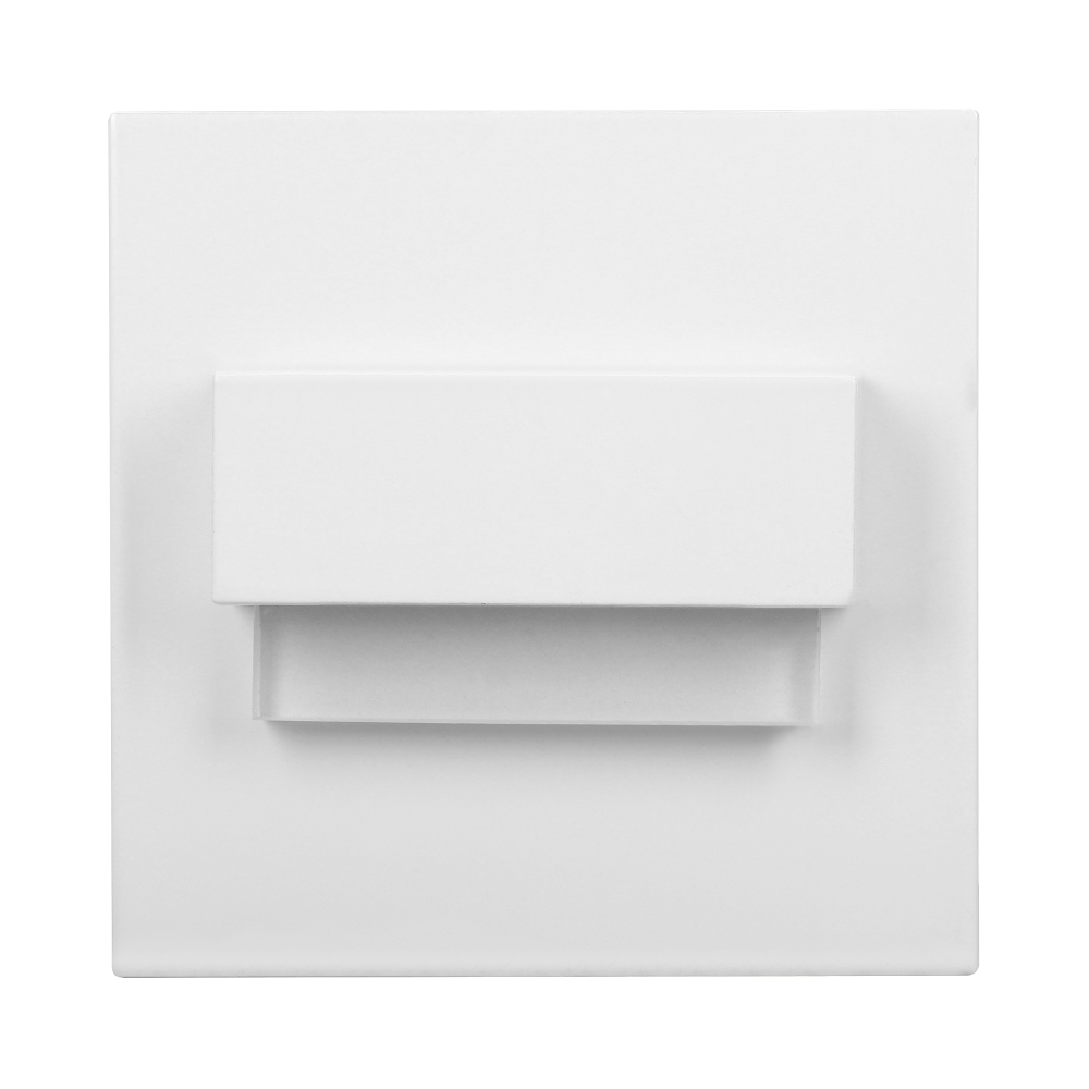 TRACO LED 1.5W flush-mounted staircase light fitting, 12VDC, 30lm, 4000K, white, innovative installation