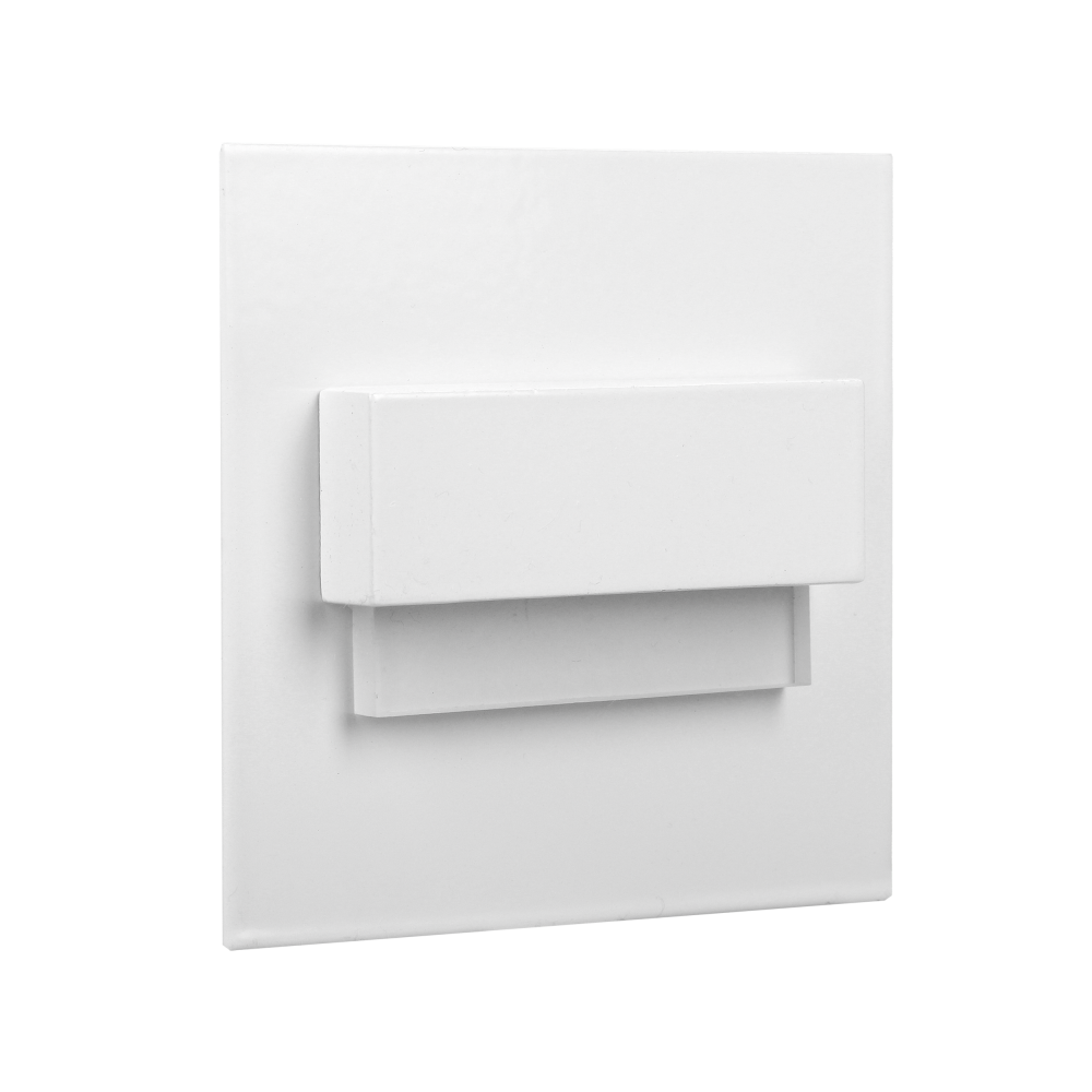 TRACO LED 1.5W flush-mounted staircase light fitting, 12VDC, 30lm, 4000K, white, innovative installation