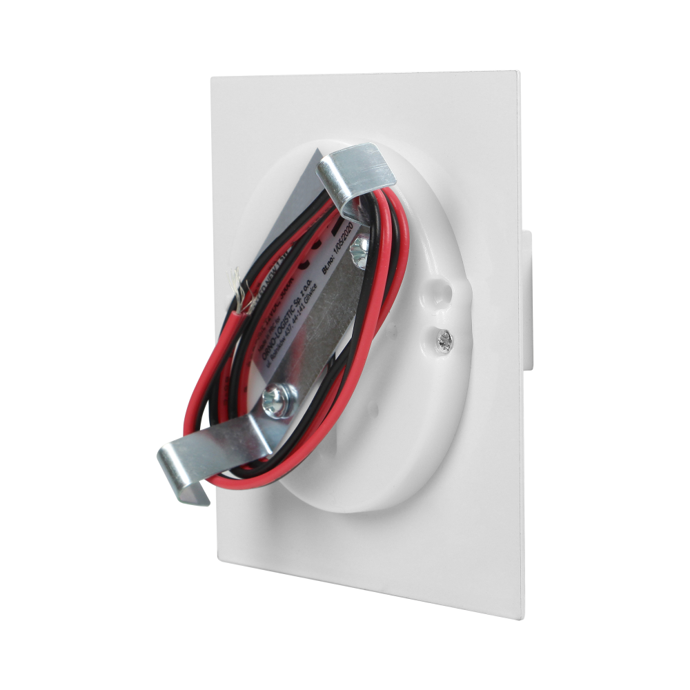 TRACO LED 1.5W flush-mounted staircase light fitting, 12VDC, 30lm, 4000K, white, innovative installation