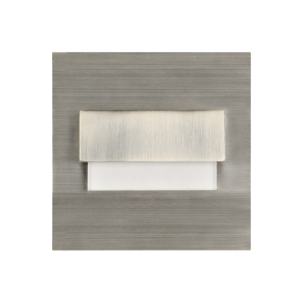 TRACO LED 1.5W flush-mounted staircase light fitting, 12VDC, 30lm, 4000K, satin, innovative installation TRACO LED 1.5W flush-mounted staircase light fitting, 12VDC, 30lm, 4000K, satin, innovative installation