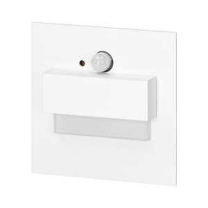 TRACO LED NEW 1,5W, recessed step light, 12VDC, 30lm, 3000K, white, motion and twilight sensors