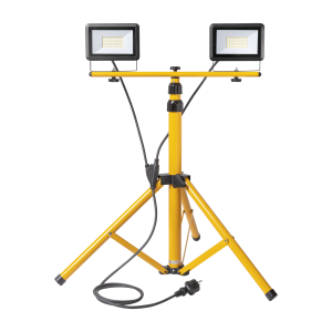 BULLED set of two floodlights 30W with double tripod and 2m cable