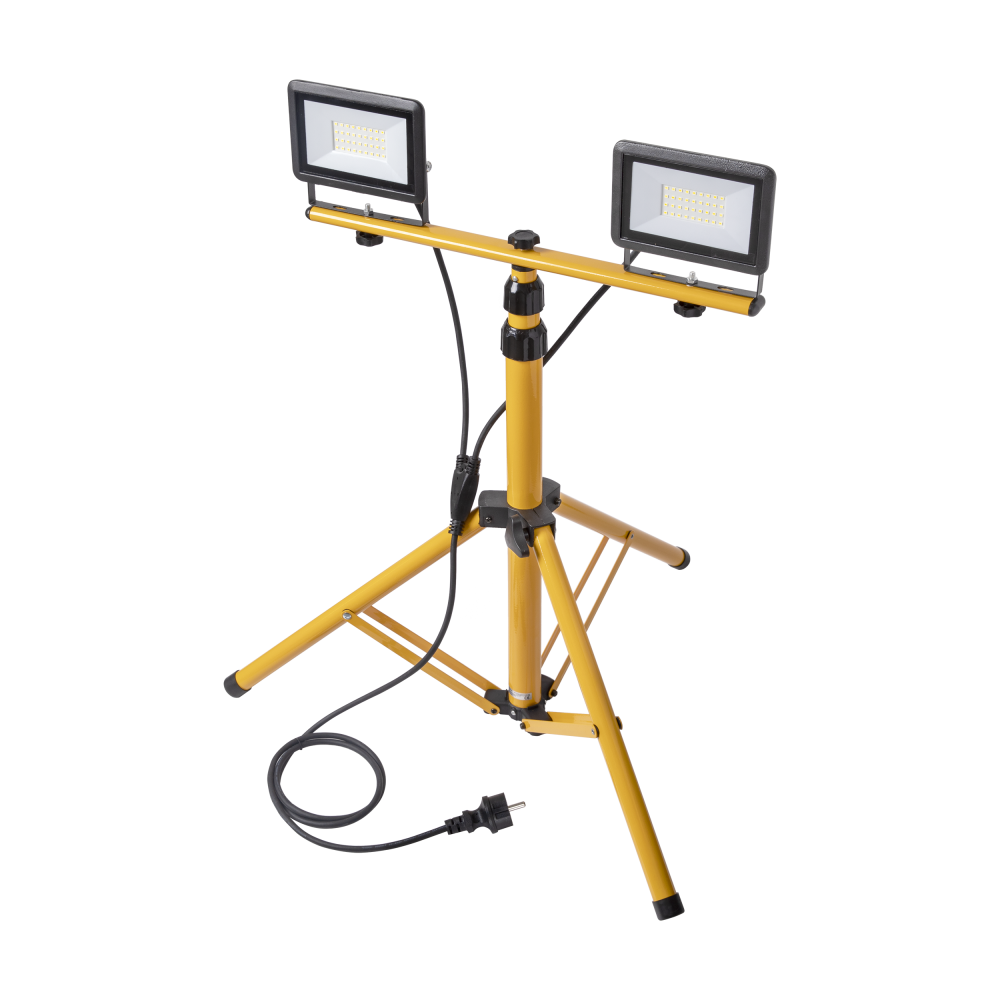 BULLED set of two floodlights 30W with double tripod and 2m cable