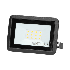 BULLED 10W floodlight 800lm, IP65, 4000K, aluminium + glass