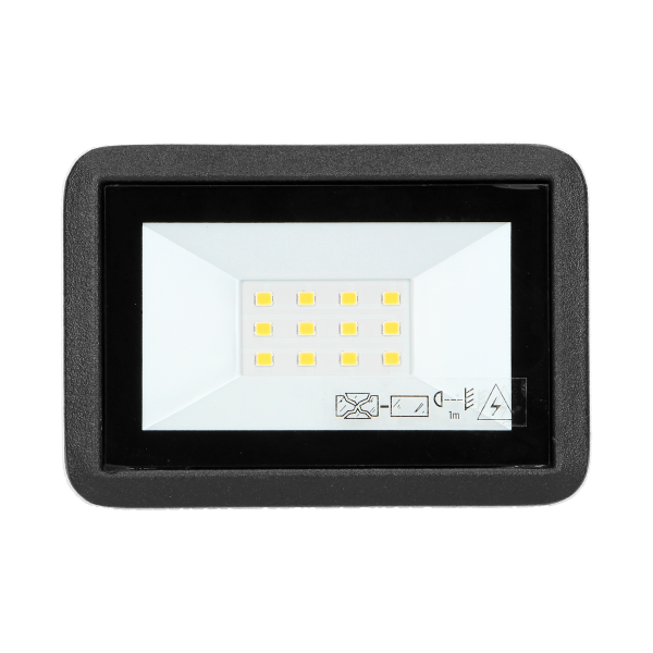 BULLED 10W floodlight 800lm, IP65, 4000K, aluminium + glass BULLED 10W floodlight 800lm, IP65, 4000K, aluminium + glass