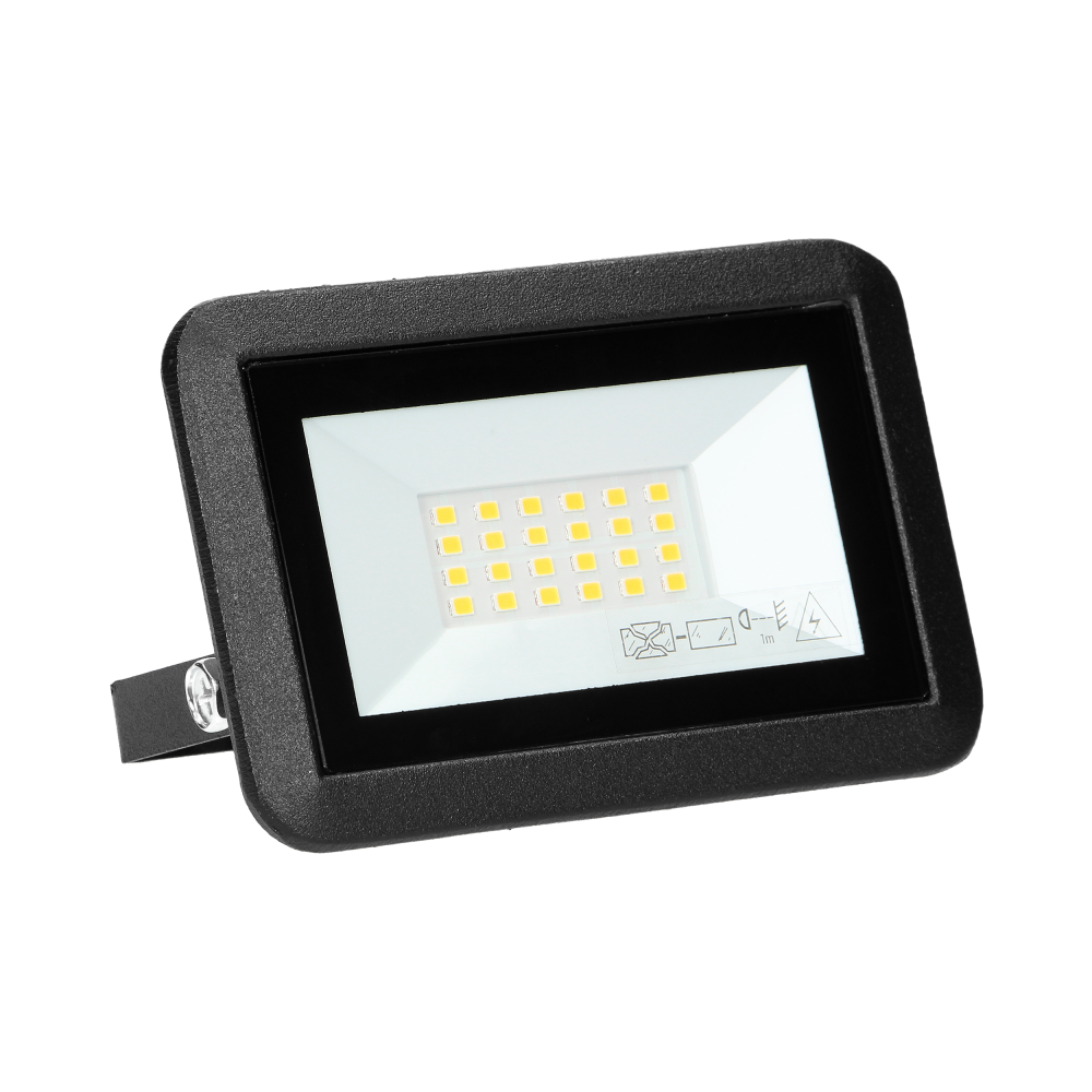 BULLED 20W floodlight 1600lm, IP65, 4000K, aluminium + glass