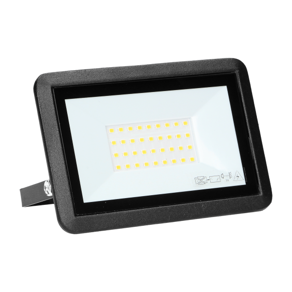 BULLED 30W floodlight 2400lm, IP65, 4000K, aluminium + glass BULLED 30W floodlight 2400lm, IP65, 4000K, aluminium + glass