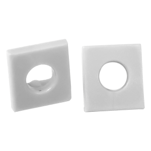 End cap for aluminum profile, grey