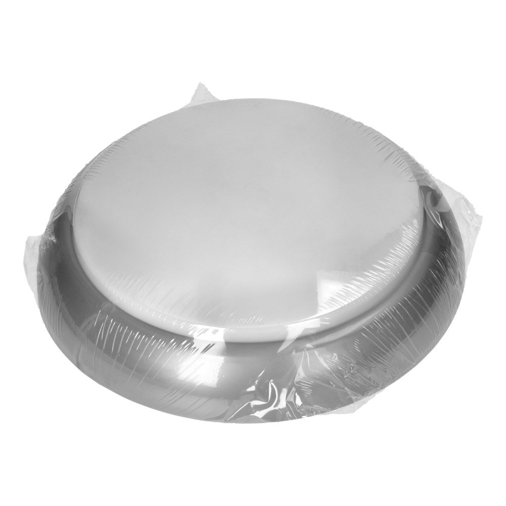 KOKO luminaire 2xE27, 2x40W, silver-polypropylene, matt PC diffuser, IP44, IK10
