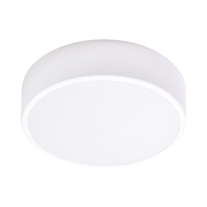OVO LED ceiling light, 24W, 4000K, 2750lm, white steel, matt glass diffuser, IP20, Ø 300