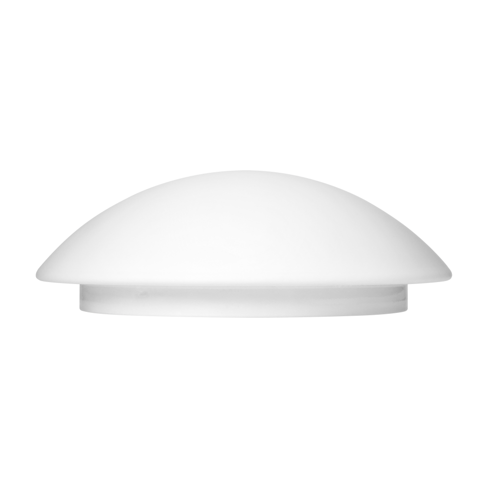 LUBA luminaire 3xE27 with a microwave motion sensor, max. power 3x60W, white-steel, matt glass diffuser, IP44