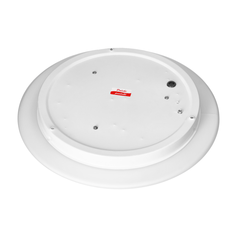 LUBA luminaire 3xE27 with a microwave motion sensor, max. power 3x60W, white-steel, matt glass diffuser, IP44