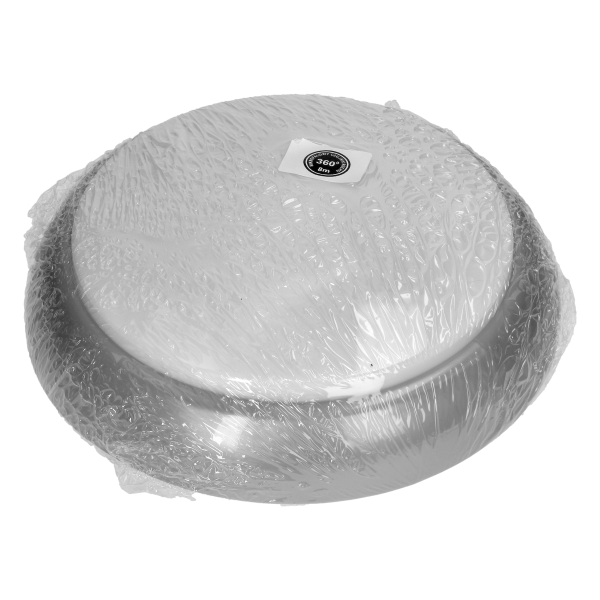 KOKO LED luminaire with microwave motion sensor, 12W, 3000K, 1100lm, silver-polypropylene, matt PC diffuser, IP44, IK10 KOKO LED luminaire with microwave motion sensor, 12W, 3000K, 1100lm, silver-polypropylene, matt PC diffuser, IP44, IK10