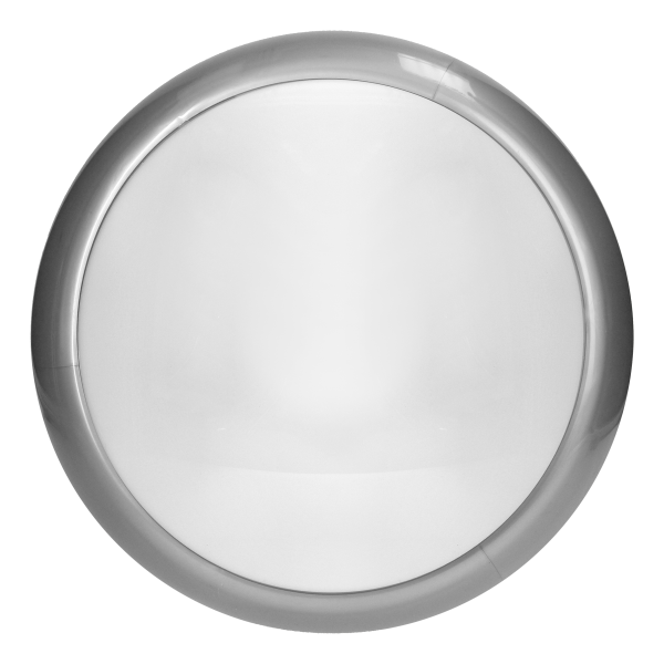 KOKO LED luminaire with microwave motion sensor, 12W, 3000K, 1100lm, silver-polypropylene, matt PC diffuser, IP44, IK10 KOKO LED luminaire with microwave motion sensor, 12W, 3000K, 1100lm, silver-polypropylene, matt PC diffuser, IP44, IK10